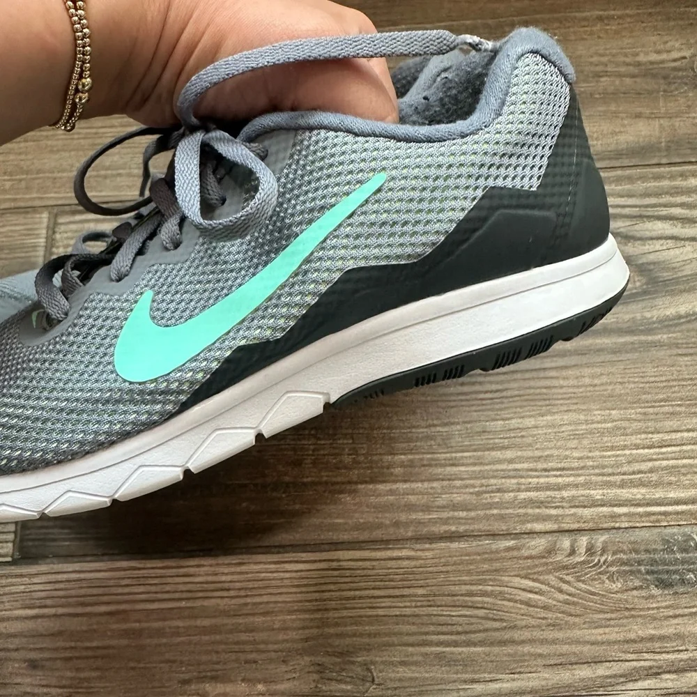 Nike Gray and Teal Athletic Sneakers